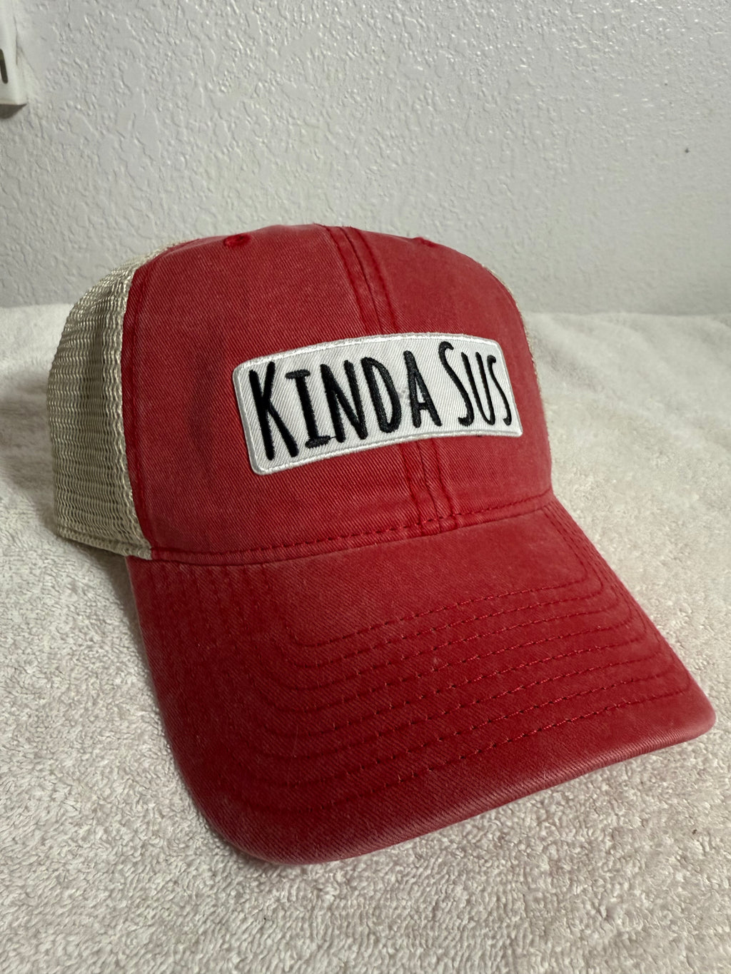 6P SUPER SOFT MESH TRUCKER RD/WHTSUS