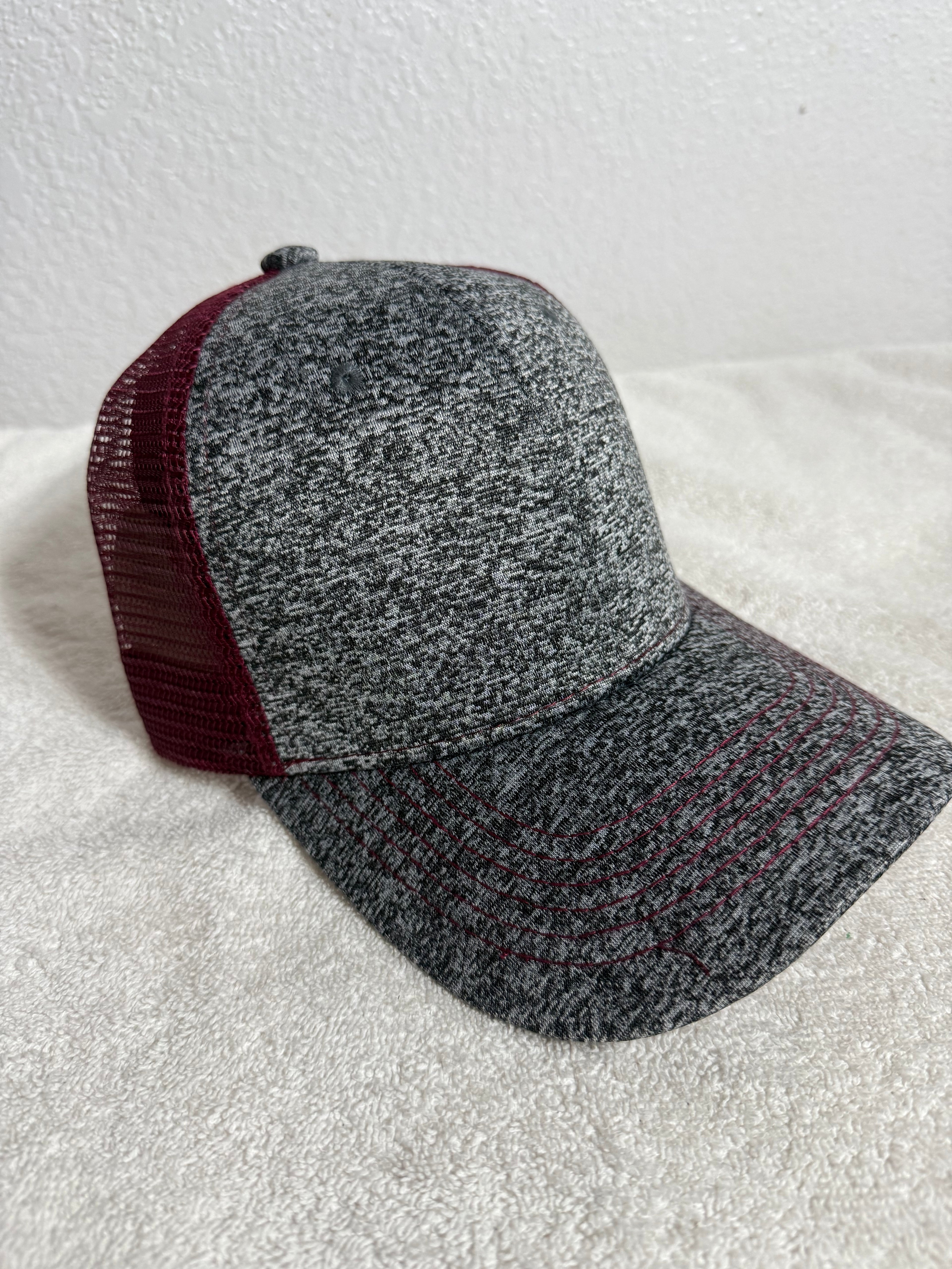 MELANGE TRUCKER STRUCTURED MESH HG/MRN