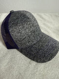 MELANGE TRUCKER STRUCTURED MESH 2-TONE GRY/PRP