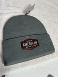 FIERCE PREMIUM KNITTED BEANIE GRY/AM